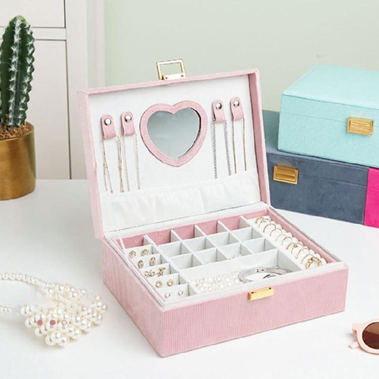 Spacious Organizers with Protective Dividers Spacious Plush Jewelry Case Display Stand for Rings Earrings Bracelets