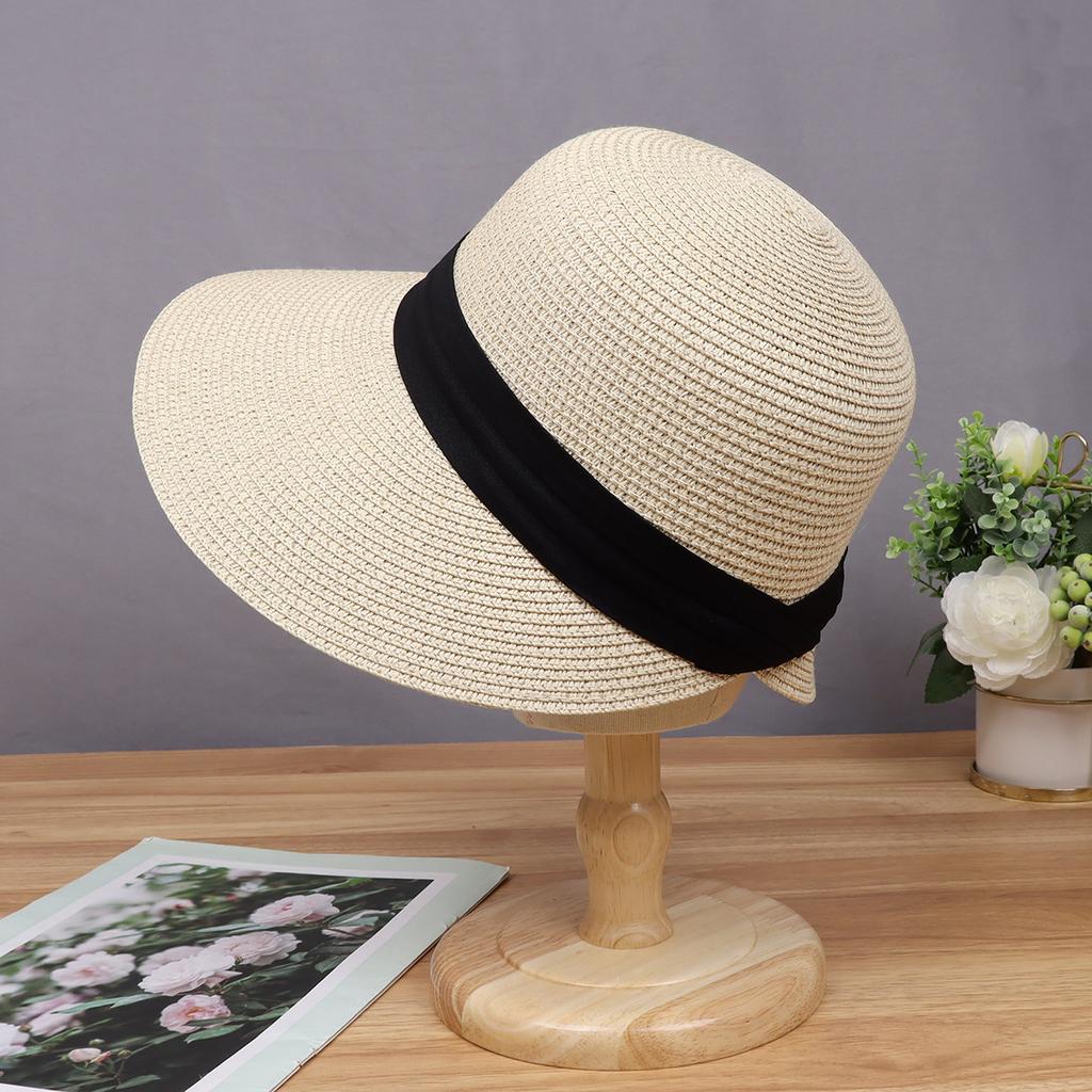 Straw hat summer travel big edge hat women's beach hat sun hat casual versatile sun hat