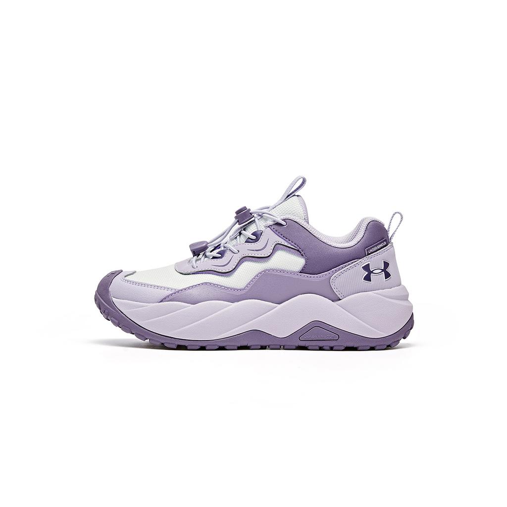 Under Armour Classic Versatile Fashion Retro Design Breathable Lightweight Shock Absorption Low Top Outdoor Shoes Kids Sneaker Purple 2541801ZS