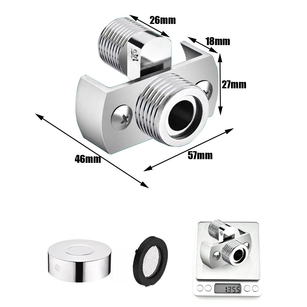 40Degree Adjustable Faucet Angled Curved Foot Eccentric Screw Corner Tap Adapter Shower Conversion Foot Corrector Accessories