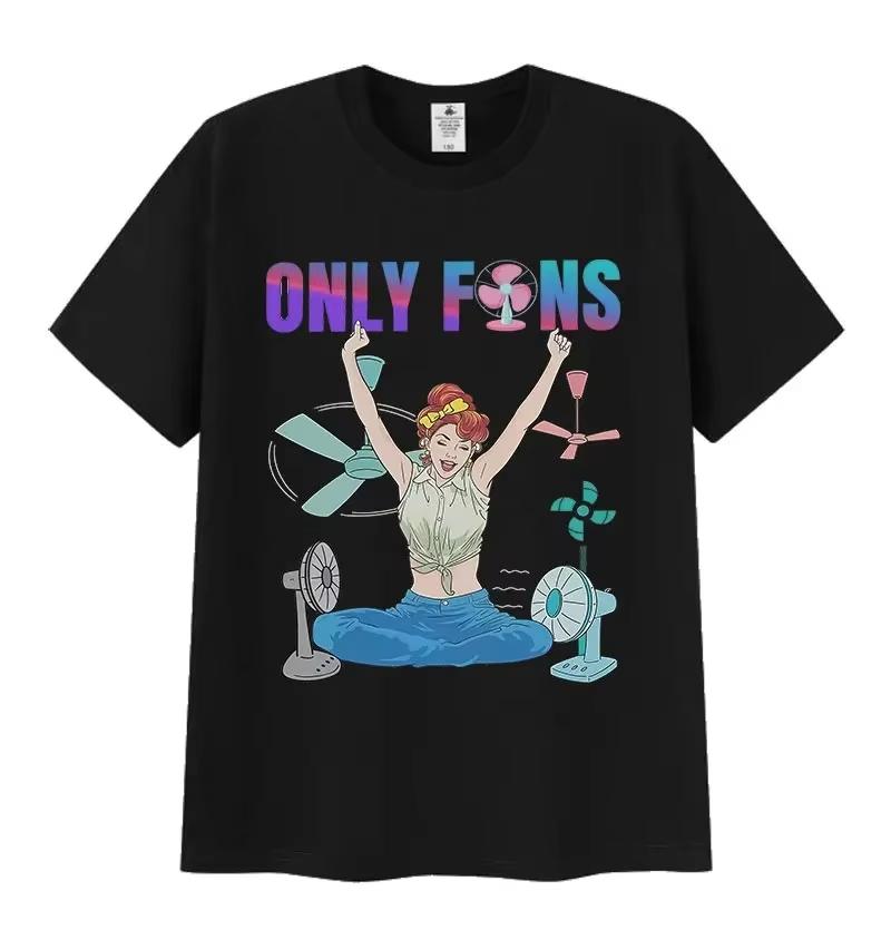 Divertente Maglietta Meme Only Fans Unisex Donna Estate Accogliente Manica Corta Magliette Retro Girocollo Abbigliamento Alta Qualità Maglietta Top