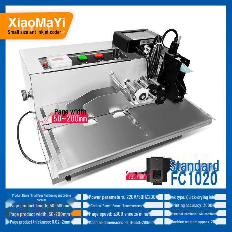 Compact Date & Label Sticker Coding Machine for Plastic Bags