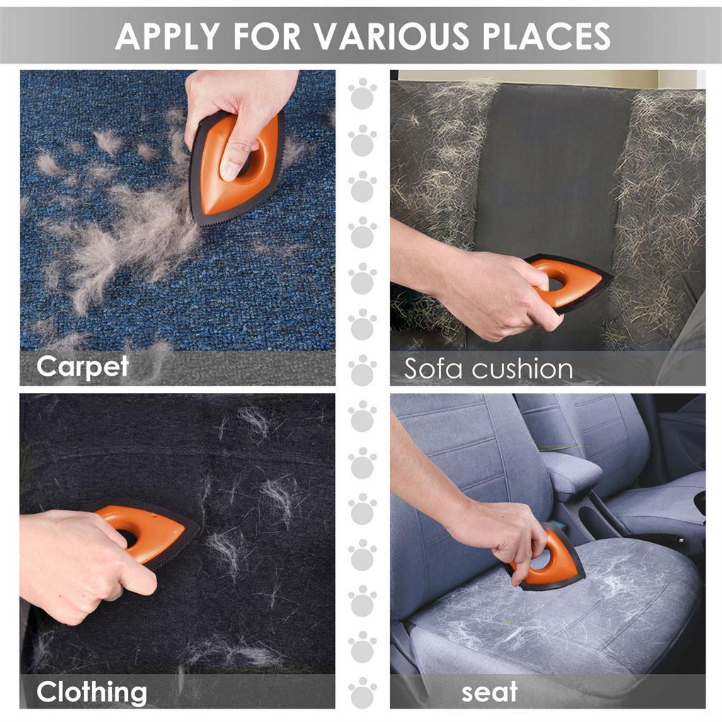 Portable Animal Hair Remover Fabric Quick Removal Brush Travel Pro Lint Furniture Sofa Bed Scraper Washing for Couch