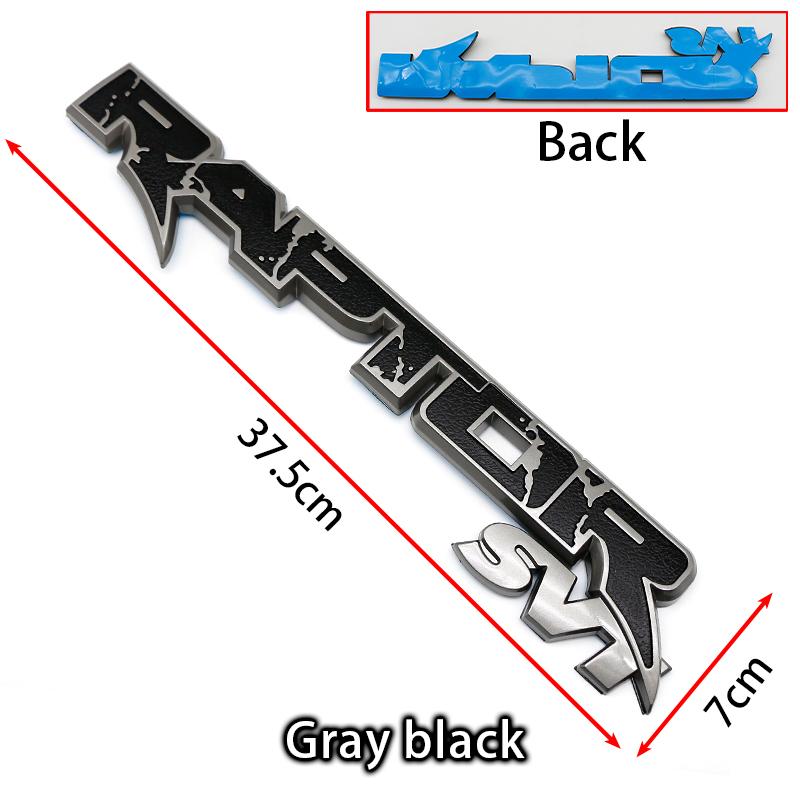 

ABS Raptor letter Badge Trunk Sticker Plastic Logo Badge For Ford Focus Mk2 Fiesta Mk3 Mondeo Mk4 Ranger Kuga Mk7 C Accessorie