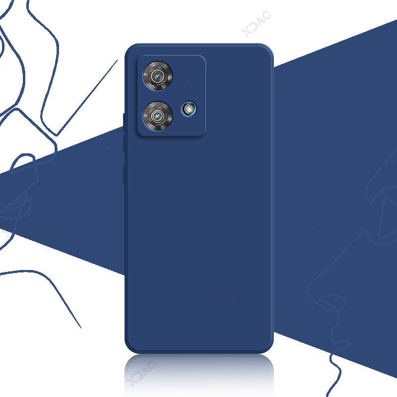 

Чехлы для мобильных телефонов Motorola Edge 40 Neo MotoEdge40Neo 5G 6,55 360 мягкие роскошные квадратные жидкие силиконовые чехлы Shield Moto Edge 40 Neo 5G синий