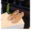 Un Nuovo Stile di Scarpe da Ballo Singole da Donna con Una Delicata Apertura Bassa, Punta Tonda e Fondo Piatto