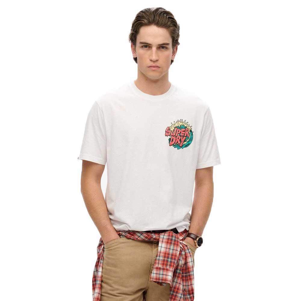 Superdry Weiß T-Shirt Narrative Loose - Bild 2