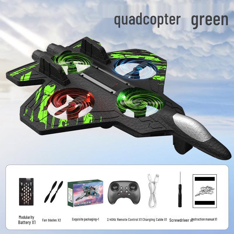 Remote Control H22 Foam Airplane Drone Quadcopter L25 Hovering Fighter