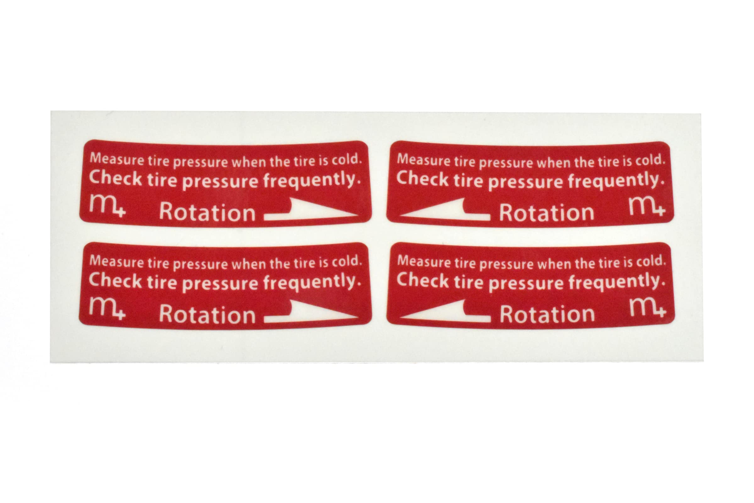 

m+ Wheel Rim Sticker (Red) красный