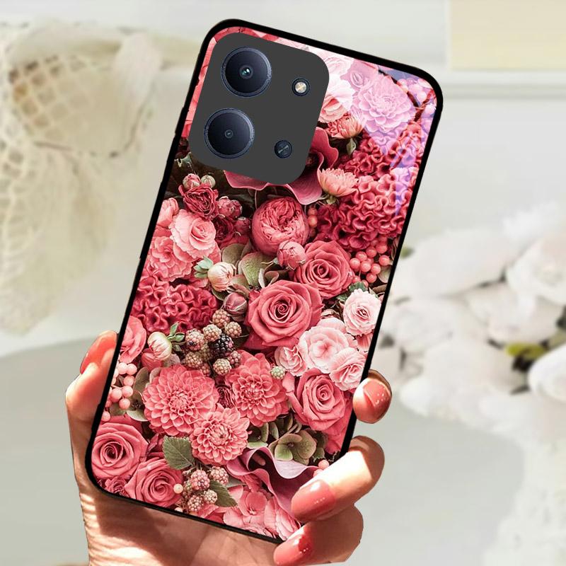 Etui Do Xiaomi Redmi 15C 4G Global Case Luksusowe Szkło Hartowane Ochrona Aparatu Tylna Pokrywa Do Redmi15C 15 C Odporne na Wstrząsy Fundas