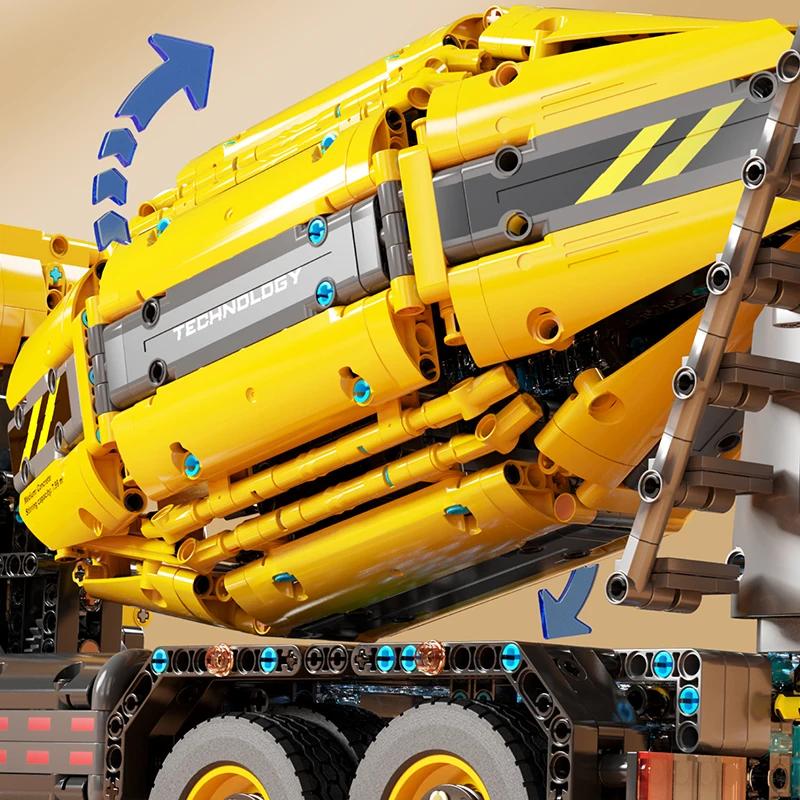 RC-Bausatz für Baufahrzeuge, Betonmischer, Stadtfahrzeug-Modellauto, Technologie-Bausteine, Kinderspielzeug, Geburtstagsgeschenk