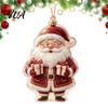 Acrylic Holiday Ornaments for Home 2D Flat Christmas Hanging Ornaments, Decorative Tree Decorations Xmas Party with Lanyard Festive Decor And Seasonal