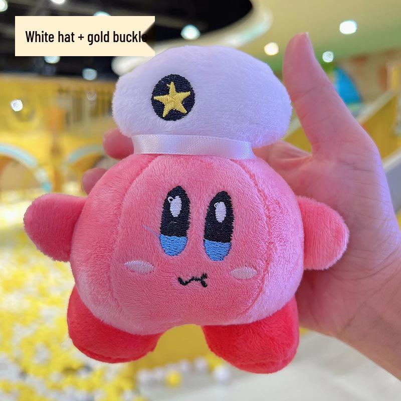 Kirby of the Stars Backpack Pendant and Keychain: Cute Cartoon Plush Doll Charm
