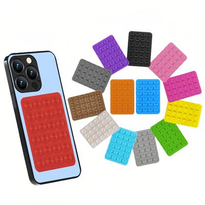 Cep Telefonu Silikon 24 Kare Vantuz Cep Telefonu Tutucu Çok Fonksiyonlu Tek Taraflı Mm Yapışkanlı Vantuz