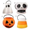 Ghost Flower Pot Planter Halloween Candy Bucket Multifunctional Resin Ghost Pumpkin Shape Vase Candy Bowl Home Office Decor