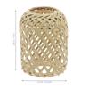 Bamboo Woven Lamp Shade Rustic Style Hanging Pendant Lamp Cover Soft Light Decoration for Home Cafe Restaurant Wedding