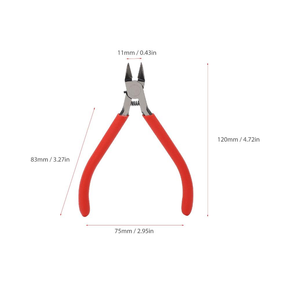 Chrome-Vanadium Steel Side Cutters Reset Spring Wire Cutting Pliers  For Electronics Repair