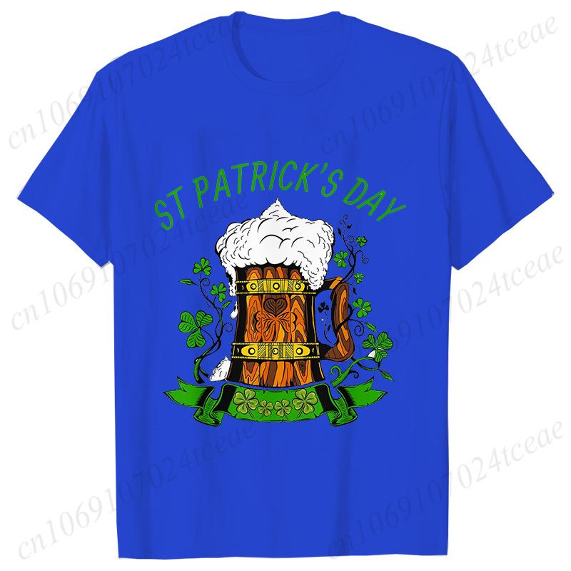 

2025 New Unisex s Oversize T-Shirts Fashion Streetwear Unisex s Clothing St Patrick s Day Saint Patrick s Day Lucky Print Tee Tops 4XL