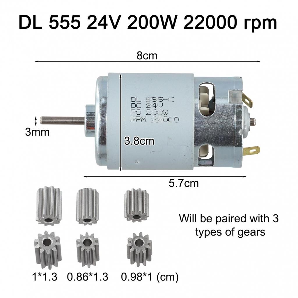 12V 6V 24V Motor Barn Elektrisk Bilmotor RS550 RS390 Motor