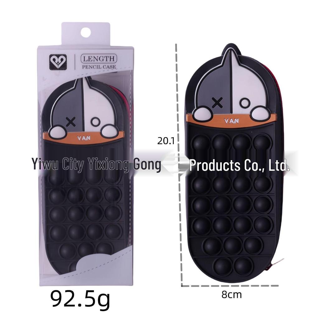 Creative Large Capacity Waterproof Silicone Pencil Case and Stationery Organizer