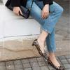 Square Toe Block Heel Mary Jane Slip-On Shoes with Buckle