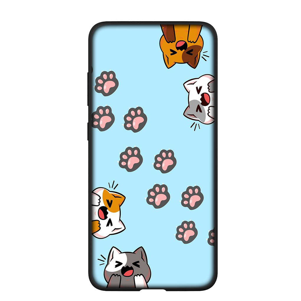 Phone Case for iPhone 17 16 15 Plus X XR 16E Huawei P30 P20 Lite Redmi Note 14 12 11 13 Pro Max OPPO A60 A80 A40 A18 A38 A54 Cartoon Dog Paw Cat Cover