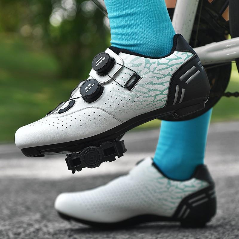 Unisex Cycling Shoes Road Mountain Bikes Lightweight Stiff Sole Clipless Compatible
