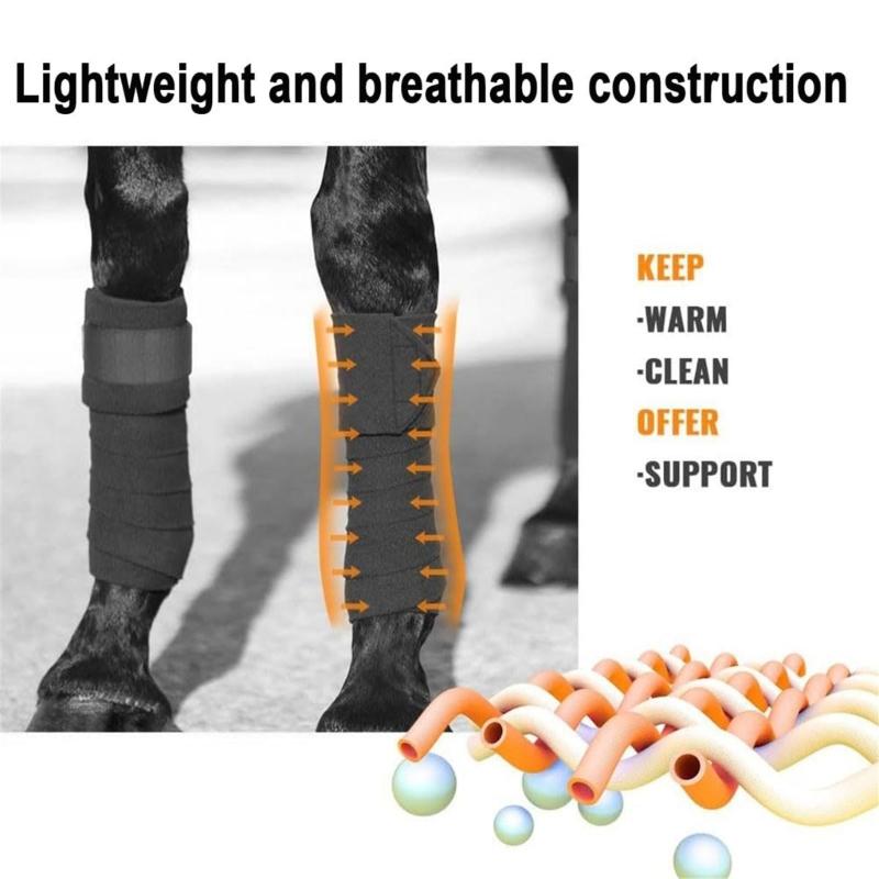 Breathable Fleece Lined Horse Leg Wrap For Riding And Cold Weather Protections