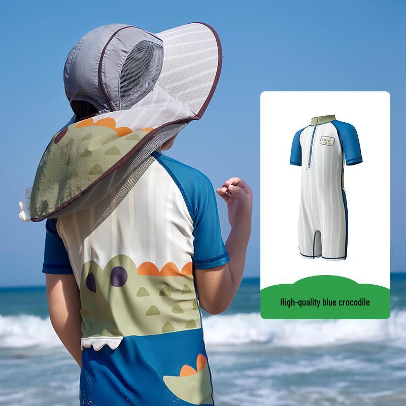 

Kocotree Kids Unisex Short Sleeve One-Piece Swimsuit 120