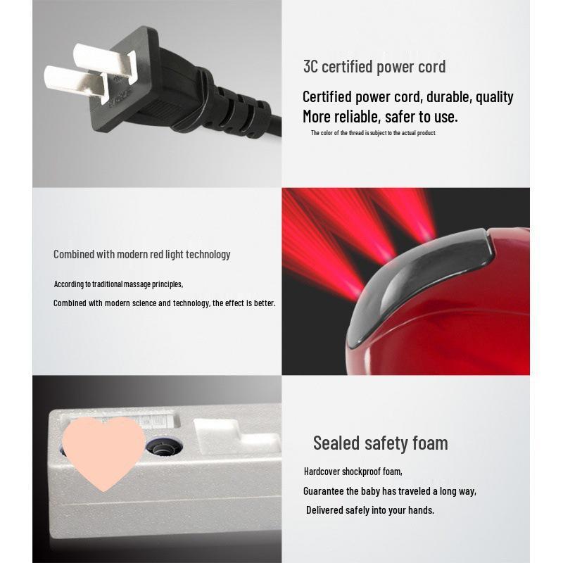 Delfin Hand-Elektromassagegerät: Ganzkörper-Klopfmassage-Vibration für Rücken, Schulter, Taille