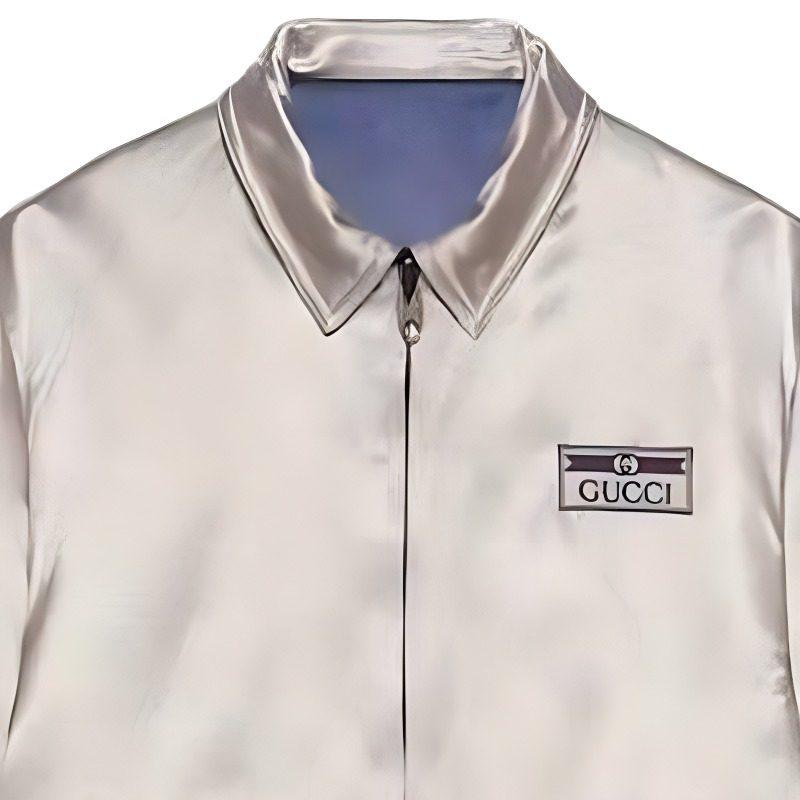 Gucci Jackets Unisex Beige Lapel Moderate Other 654830-ZAGVV-4309