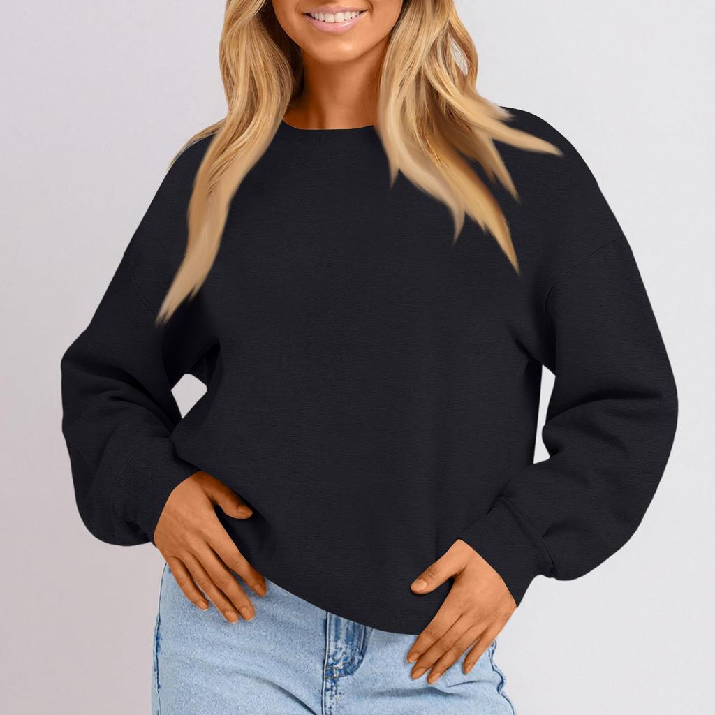 Жіночий модний однотонний повсякденний худі з довгим рукавом