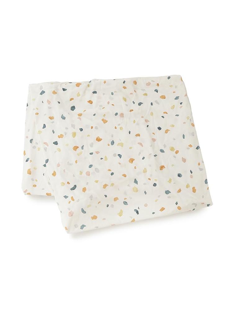 Terrazzo Pattern Antibacterial Box Sheet PSGG252823OWHTSD [sleep] Cool-to-the-Touch (Semi-Double)