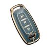 [YANMW] New X-Trail Key Cover Sakura Key Case Compatible Nissan Aria Smart Key Case 3 Buttons (Blue)