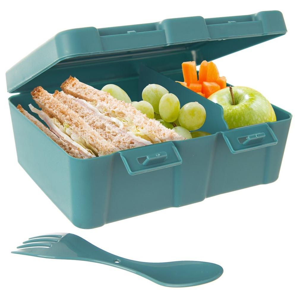Pojemnik Śniadaniowy na Żywność Śniadaniówka Pudełko Lunchbox Sztućce