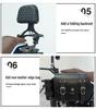 Zongshen Yomi YOMI ZS125-5A Modified Bumper Guard Bar with Folding Backrest, Rear Rack, and Side Bag/Box