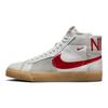 Nike Sb Zoom Blazer Mid Premium Deconstructed White University Red Gum  Skateboard Shoes FD5113-100