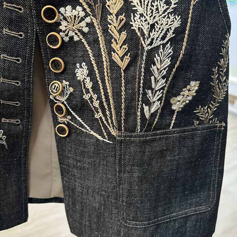 Weste Denim Damen Sommer Baumwollweste Übergröße Einfarbig Übergröße Lässig Ärmelloser Mantel Knöpfe Weste