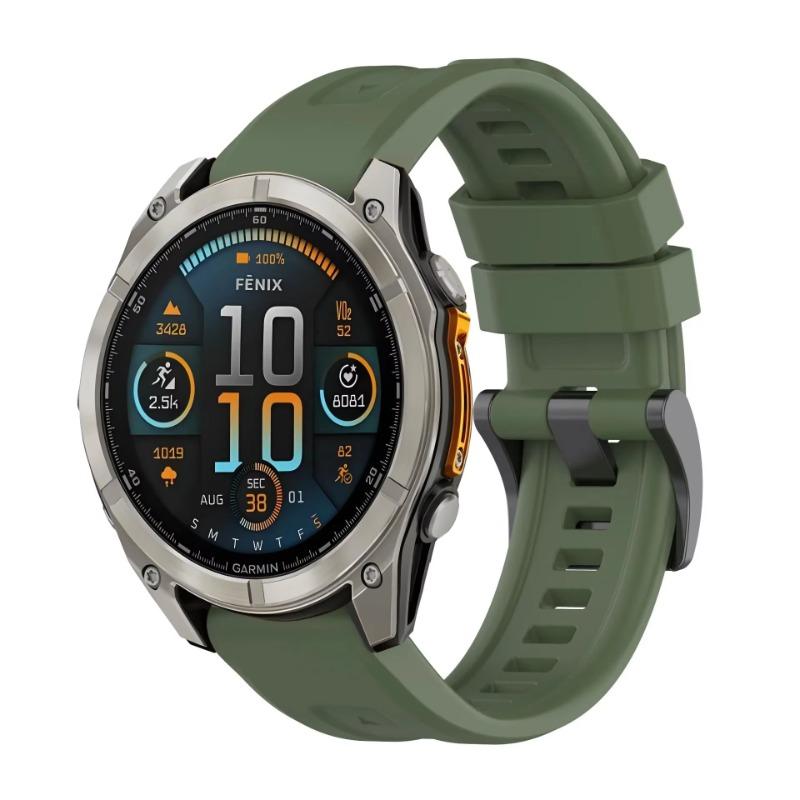 QuickFit 22mm 26mm Silicone Strap for Garmin Tactix 8 Fenix E 8 7X 7 6 6X/Epix Pro Gen 2 51mm 47mm/Enduro 3 Comfortable Correa