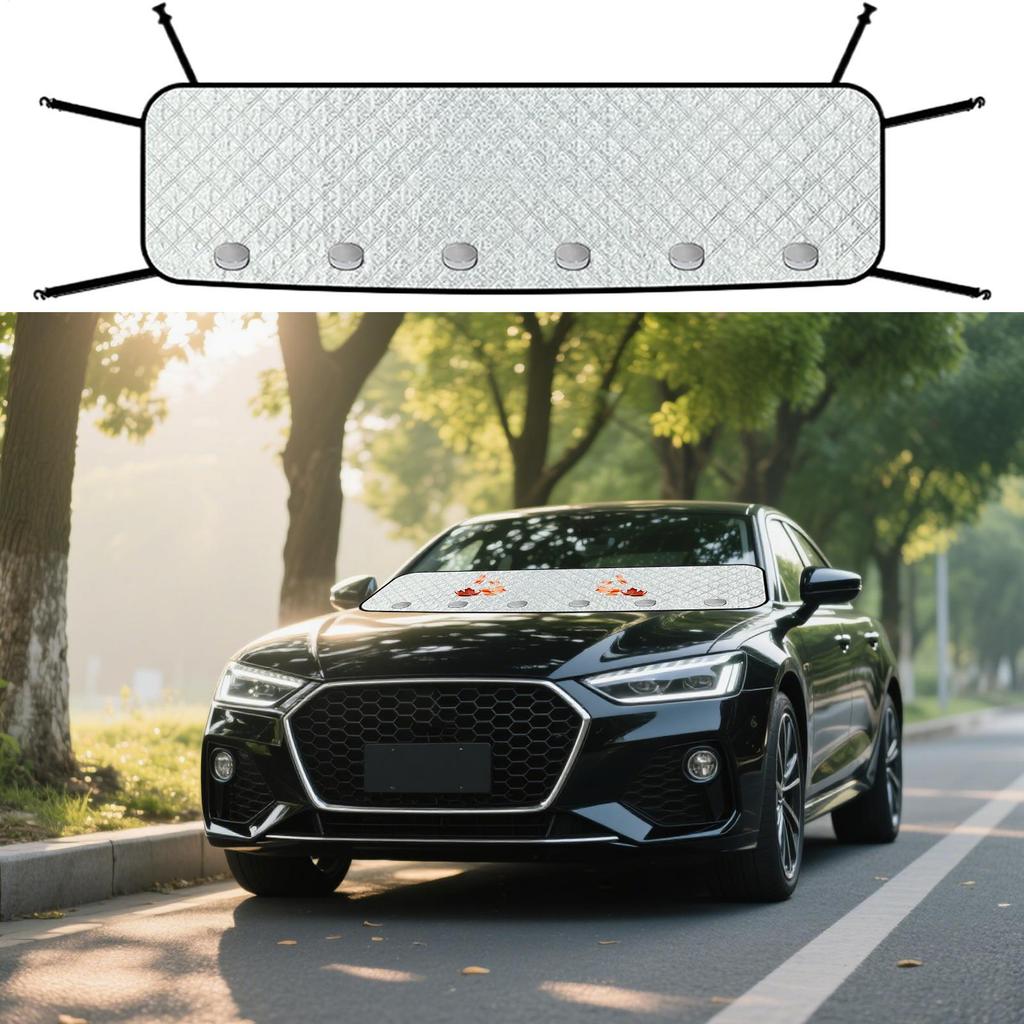 Car Windshield Cover Front Windshield Cover Waterproof Automotive Window Shade Blocking Protector For Dust Leaves Bird Droppings