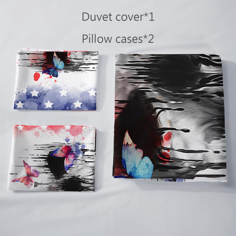 Gothic Style Bedding Set Rose Skull 3D Print Polyester Duvet Cover Single Twin Queen King Size for Home Decoration Birthday Gift