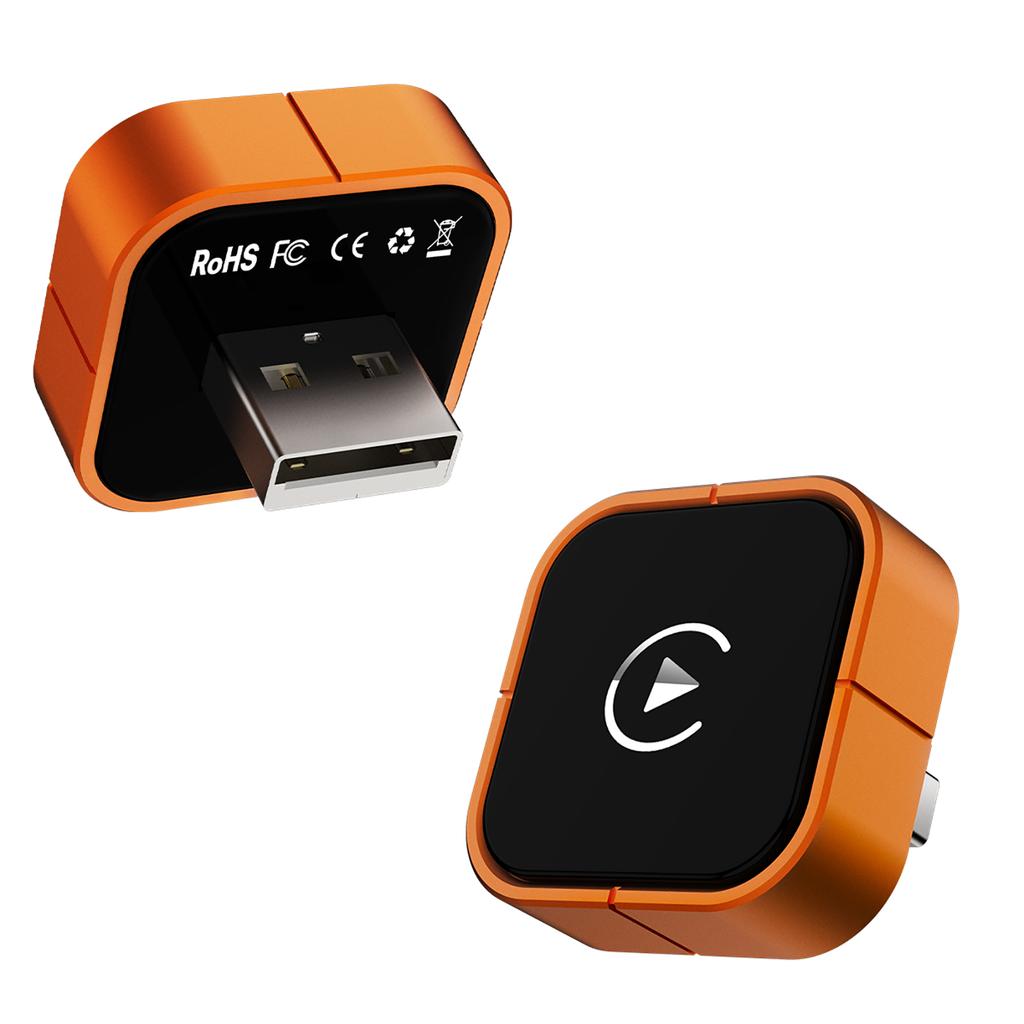 Wireless Fit For CarPlay Fit for Android Auto Adapter 2 in 1 Mini Aluminum Alloy Car Screen Mirroring Adapter Suitable