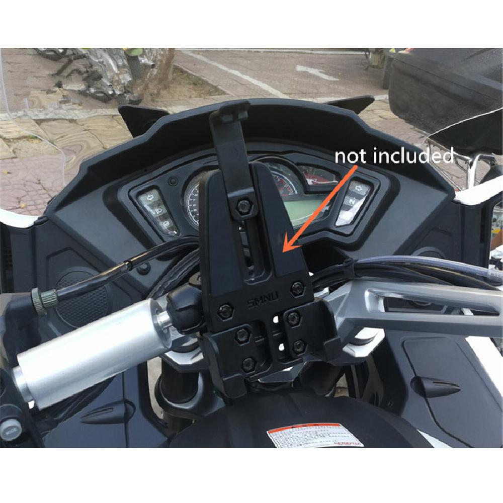 Motorrad-Lenkerklemme Basis mit M8-Schraube 1" Gummi-Kugel-Lenkerklemme Basis