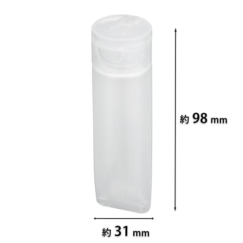 Kai Kai Brand Tube 38g (One Touch) Bottle Cosmetic Bottle Transparent Container Chubu Travel YOU TIME (For use with shampoo, conditioner, etc.) 1 piec