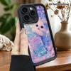 Phone Case: 2D Flat Design Suitable for iPhone 18 17 16 15 14 13 Pro Tiered Protective Case, Little White Princess Cat, Christmas and Halloween Gift
