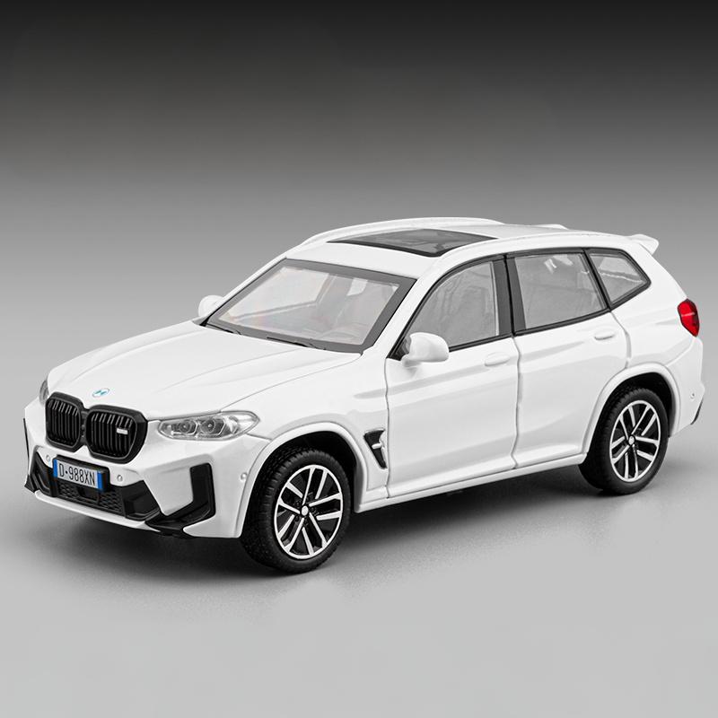 1:32 BMW X3M X3 SUV Legierung Metall Druckguss Modellauto Autoteilegeschäft Auto Zentralbildschirm Verzierungen Sound & Licht Kollektion