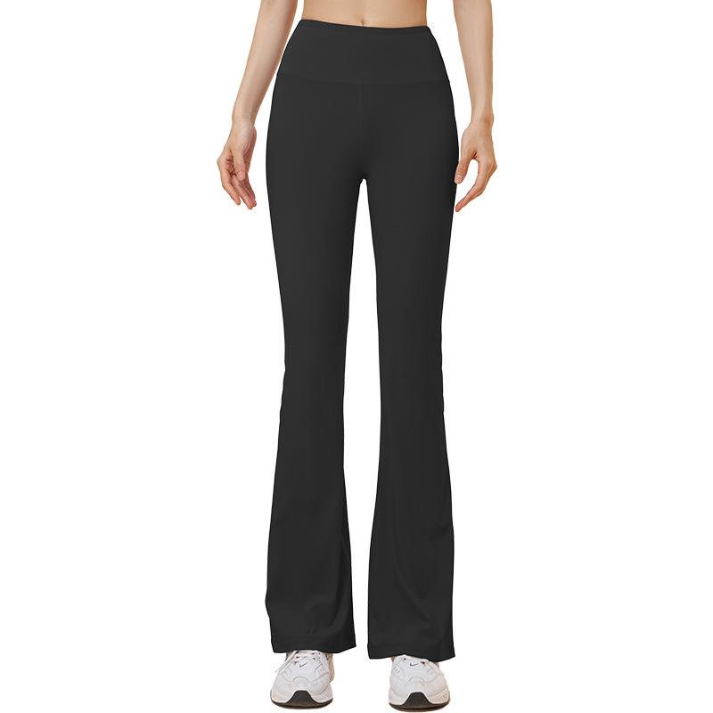 Seamless High-Waist Flare Yoga Pants: Butt-Lifting, Tummy-Control, Slimming, Stretchy, Wide-Leg for Women