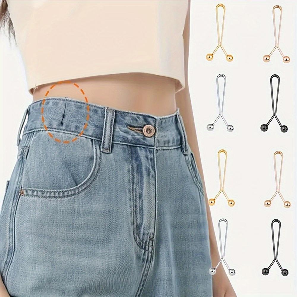 8 Stück Nahtlose Hemdärmel-Clips - Verstellbare Rutschfeste Manschettenclips zur Taillenverengung & Schalbefestigung - Roségoldenes, Goldenes, Silbernes, Schwarzes Metall-Set