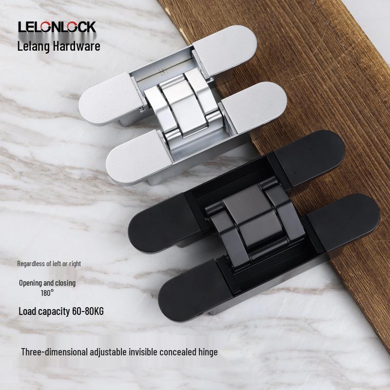 3D Adjustable Silent H-Type Invisible Folding Door Hinge