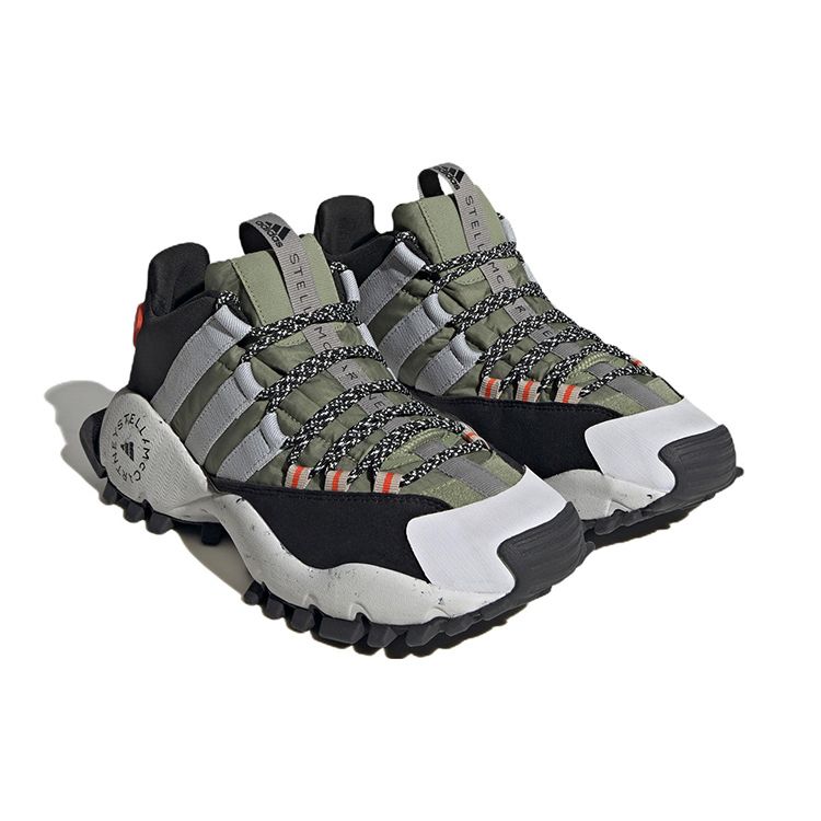 Adidas Stella McCartney Seeulater Sklisikre Slitesterke Lavsko Utendørssko Unisex Sko Svart Grønn Grå H06158